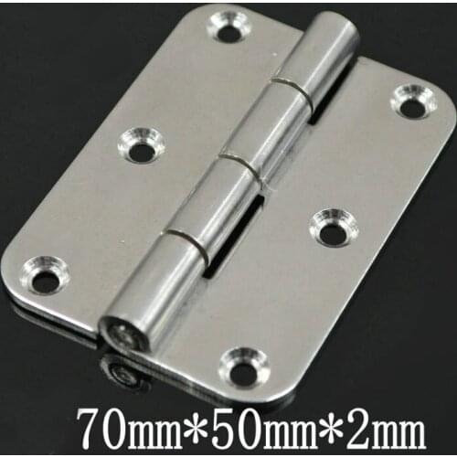 Thickening 304 Stainless Steel Hinge 70*50*2mm Hinges of Industrial Machinery and Equipment 10PCS