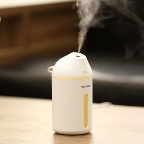 Humidifier Diffuser Mini Air Humidifier Ultrasonic 320ML Usb Portable Electric Humidificador For Home Cool Mist LED Night Light