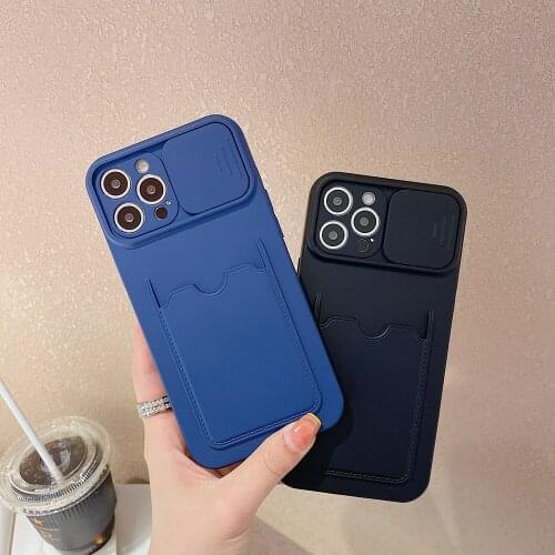Liquid Silicone Camera Lens Protection Card Bags Case for IPhone 11 12 Pro Max SE 2020 12 Mini X XS XR 8 7 Plus Soft Cover Coque