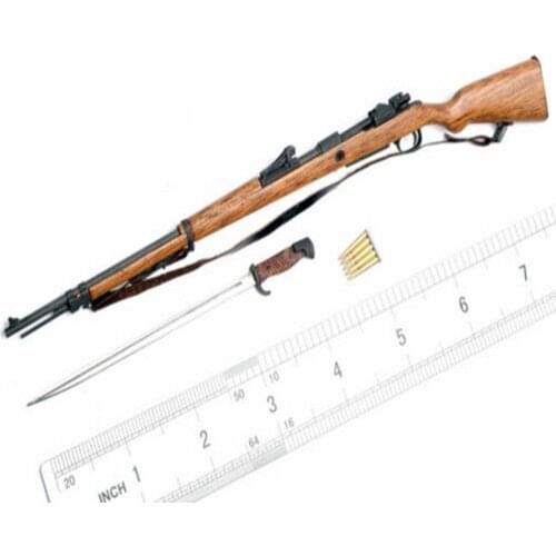 1/6 Chiang Kai-shek Mauser Rifle Gun Bayonet Weapon Accessories 7.92mm F 12” Action Figure