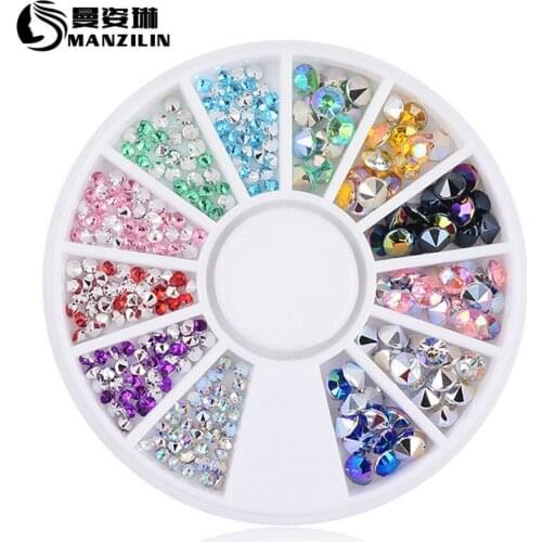 1 Pcs Mixed Color Chameleon Diamond Flower Series Nail Art Water Transfer Stickers Full Wraps Deer/Lavender Nail Tips DIY