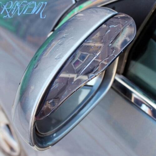 2PCS Car Styling Rearview mirror rain eyebrow for Hyundai IX35 IX45 Sonata Verna Solaris Elantra Tucson Mistra IX25 I30