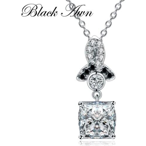 2021 New Silver Necklace Reiki Casual 3.5g 925 Sterling Silver Fine Jewelry Classic Wedding necklaces & pendants for Women P158