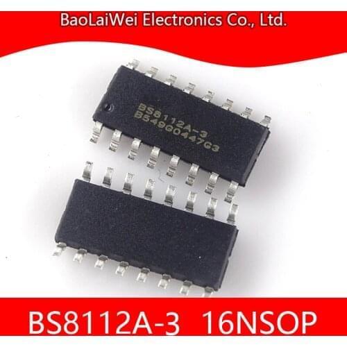 100pcs BS8112A-3 16NSOP ic chip Electronic Components Integrated Circuits Active Components Touch Key