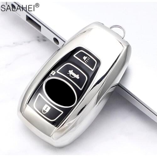 TPU For Car Key Case For Subaru BRZ Forester Legacy Outback WRX WRX STI Impreza XV Crosstrek Smart Keyless Remote Cover Keys Bag