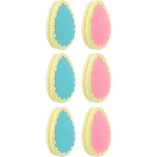 6 Pieces Hair Removal Sponge Depilation Pads Painless Hair Removal Sponge for Face, Leg, Arm and Body Physical Hair Removal Tool