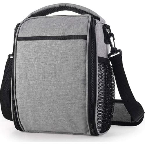 Insulated Lunch Bag for Women Kids Thermal Picnic School Food Bag Red Wine Fresh Cooler Bag with Shoulder Straps