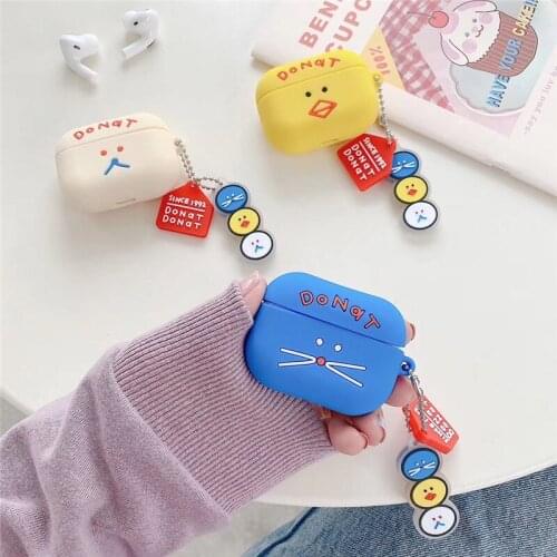 Cartoon Bluetooth Earphone Case for AirPods Pro Silicone Cases for Apple Air Pods Pro 3 Protective Cover 3D Bear Chicken Cat