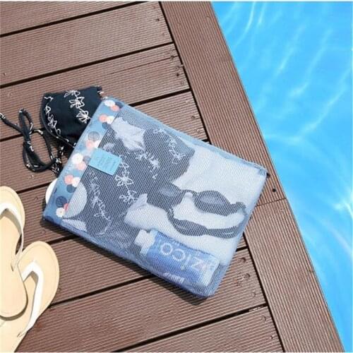 2020 Fashion Summer Beach Handbags Totes Bathing Storage Women Men Travel Wash Mesh Handbag Hot Spring Bags Bolsa Feminina