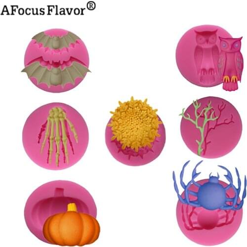 New Owl Halloween Festival Party Supplies Chocolate Cookies Ice Cream Soap Mold Kitchen Baking Decorative Tools