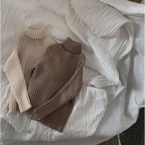 2020 New Arrival Girls Boys Thicken Knitted Sweaters Winter Full Sleeve Fashion Kids Pullover Sweater 2-7 Years QL256