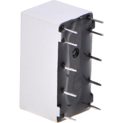 New Arrival 12V Coil Bistable Latching Relay DPDT 30VDC 2A 1A 125VAC HFD2/005-S-L2-D Realy