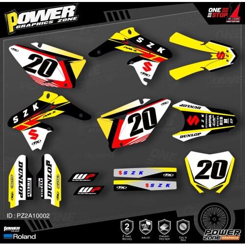 PowerZone Custom Team Graphics Decals Stickers Kit For SUZUKI Decal 2010 2011 2012 2013 2014 2015 2016 2017 2018 RMZ 250 002