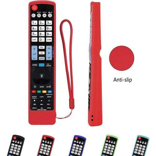 Remote Control Covers For LG AKB73615303 AKB72915235 AKB72914276 AKB72915238 Silicone Shockproof Case With Lanyard