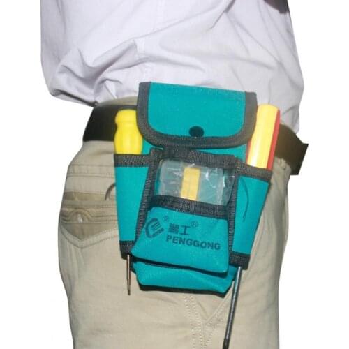 Drill Storage Bag Portable Scratch-proof Oxford Cloth Hardware Tools Strong Waist Pack Pocket Belt Pouch for Maintenance Worker