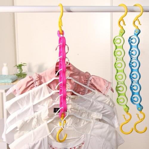 Coats Hanger Saving Space Hanger Rack Cloth Hanger with Hook Closet Organizer Home Tool Storage Holder