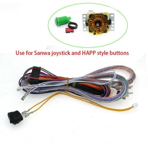 Wifi Pandora Game 3D Box DX Arcade Game TV Version Cable 10PIN Joystick Wire Sanwa / Happ Style Button Available Start Switch