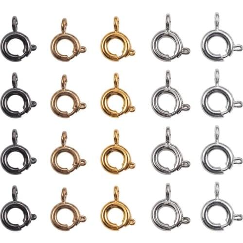 Fashion Spring Buttonr Metal Lobster Clasps Hooks Bracelet End Connectors For Jewelry Making DIY Necklace Buckle