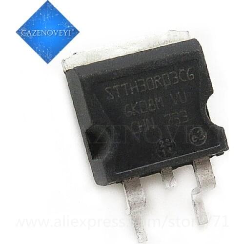 10pcs/lot STTH30R03CG TO-263 STTH30R03 TO263 30R03 300V 30A new original In Stock