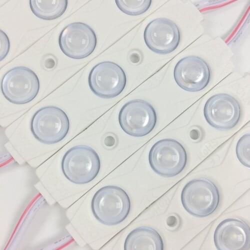1500pcs/lot Constant Current SMD 2835 3 Leds 1.5W Injection LED Module Lens 160 Degree 12V Waterproof Advertising Light Lamp