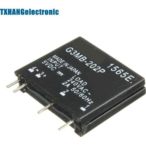 5pcs G3MB-202P DC-AC PCB SSR In 5V DC Out 240V AC 2A Solid State Relay Module diy electronics