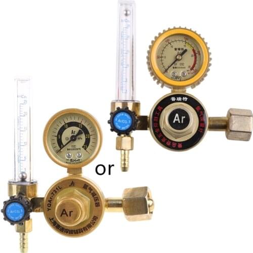 Argon CO2 Pressures Reducer G5/8" 0-25Mpa Tig Flow Meter Welding Regulator Gauge