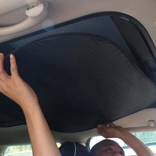 Car Roof Sun Visor Foldable Sunroof Shade Sunshade Heat Isolate MINI Cooper 2007 - 2017 F54 F55 R55 F56 R56 Accessories 48*70CM