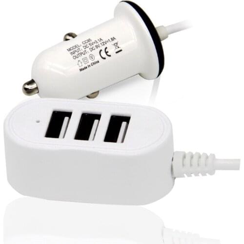 Quick Charge QC 3.1A Car Charger For Mobile Phone 3 USB Fast Charging Adapter Mini 1 Drag 3 Car Cigeratte Charger