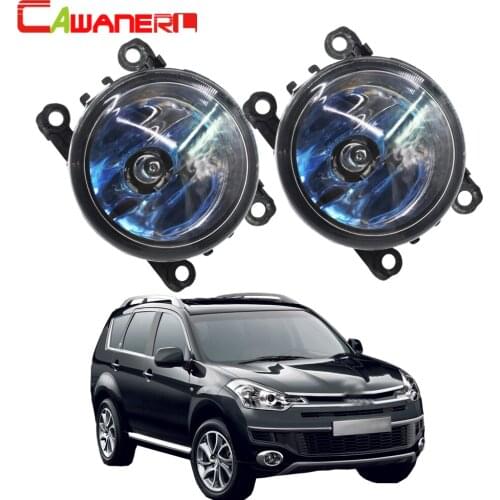 Cawanerl 2 X 100W H11 Car Accessories Halogen Bulb Fog Light DRL Daytime Running Lamp 12V For Citroen C-Crosser