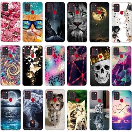 For Samsung A21S Case Phone Cover Silicone Soft Thin TPU Back Cover for Samsung Galaxy A21S Case 6.5" A20S A 21S Fundas Bumper