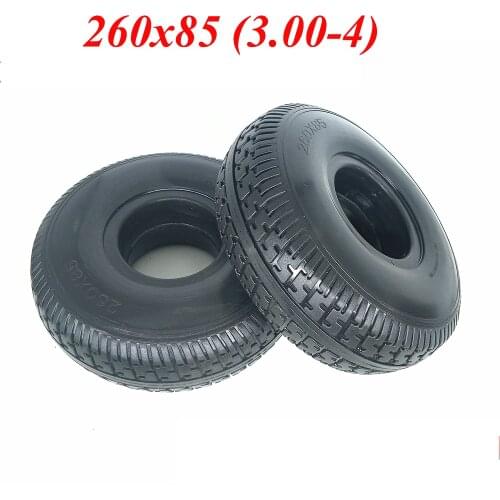 Good quality 3.00-4 non pneumatic solid tire 260x85 thickened explosion-proof solid tire for electric tricycle