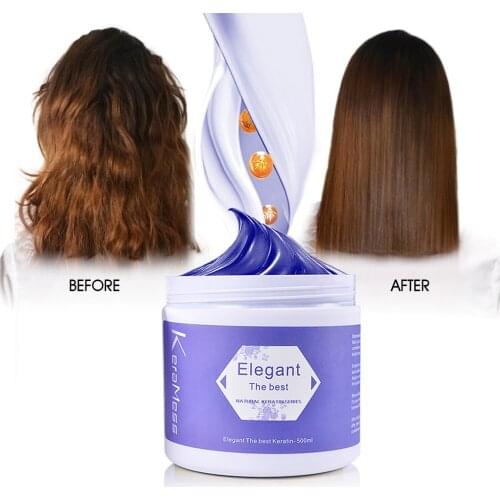 AGerios Ready Stock Elegant Brazilian Keratin Free Shipping Smooth Hair Keratin Hair Treatment Cream For Curly Hair Care
