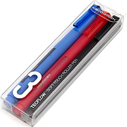 3-color suit Needle Tube Soft Gel Pen Tube Simple Liquid-liquid Type Baozhu Pen Office Test Pens