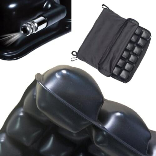 Wooeight Motorcycle Pad Shockproof Comfortable Breathable Passenger Air Seat Cushion Universal Inflatable Cover Mat Accessories