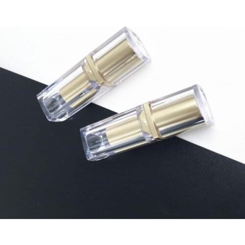 Empty Makeup Lip Stick Tube DIY Lipstick Cosmetic Container Lip Balm Tube Bottle Llip Stick Square Tubes F20173564