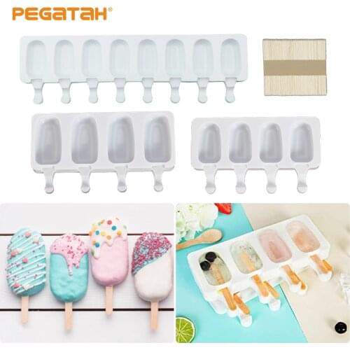 Silicone molds Ice mould Mold DIY Homemade Popsicle Molds Freezer Big Size Ice Cube Tray Popsicle Barrel Maker Mould Tool