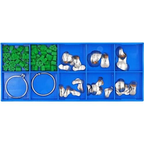 Dental Sectional Contoured Matrices Ring Filling Douban forming piece+Silicone Add-On Wedges+Seperating Ring Dental Lab Tools