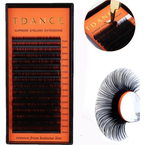 TDANCE Faux mink individual eyelash lashes maquiagem cilios for professionals soft mink eyelash extension