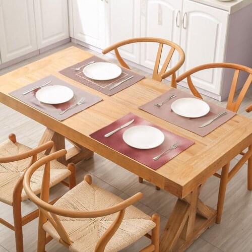 32x42cm Kitchen Table Cutlery Mat Non Slip Pad Thermal Insulation Mat Cotton Linen Home Decor Table Mat