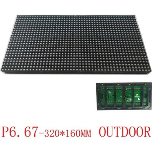 Free shipping Outdoor led display module P6.67 rental gao qing advertising gate head shopping mall gymnasium led screen