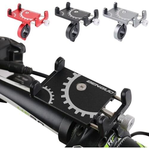 Universal Bicycle Mobile Phone Mount Holder 360 Degrees Rotate Moutain Road Bike Phone Stand For 3.5-6.5inch Smartphone And GPS