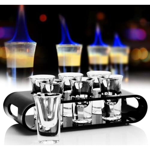 Party Shot Glass Barware Tool Sets Kitchen High Quality Strong Barware Cup Simple Holder Strumenti Bar Bartender Tools EI50BW