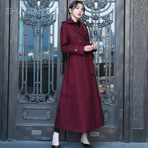 Foreign Style Windbreaker 2021 New Medium and Long Style Fashion Windbreaker High End Atmosphere Gentle Coat Womens Coat