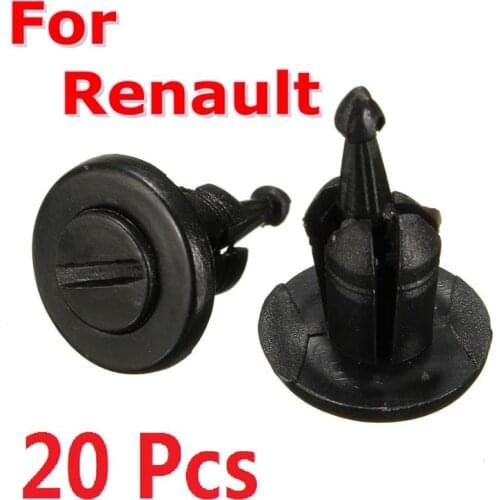 20Pcs Bumper Fastener Trim Clip Rivets For Renault Clio Laguna Megane Espace Auto Fastener Clip Interior Accessories