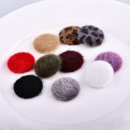 Winter style color printing 30pcs/lot 25mm rounds shape flatback Cloth buckle fashion charms diy jewelry hair/garment decoration