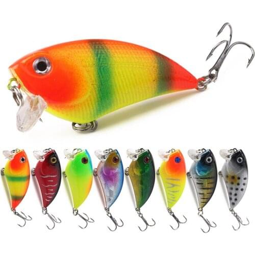 1Pcs 5.5cm 6g Hard Fishing Lure VIB Vibra Lures Pencil Baits Crankbait Pike Carp Bass lures