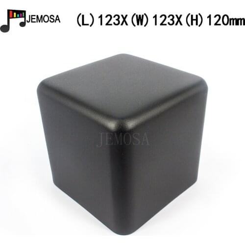 1Piece Tube Amplifier Chassis Transformer Cover Protect Case 123*123*120mm Black Iron Hifi Audio Vintage Tube Amplifier DIY