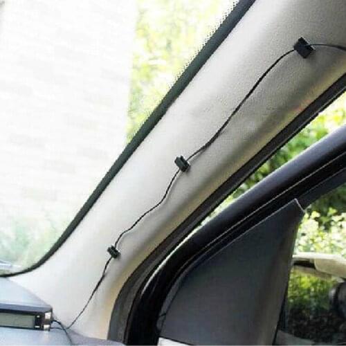 10 Pcs Single Hole Plastic House Office Car Wire Cord Cable Wrapper Pasted Flat Cable Holder Tie Clips Fixer Organizer Winder