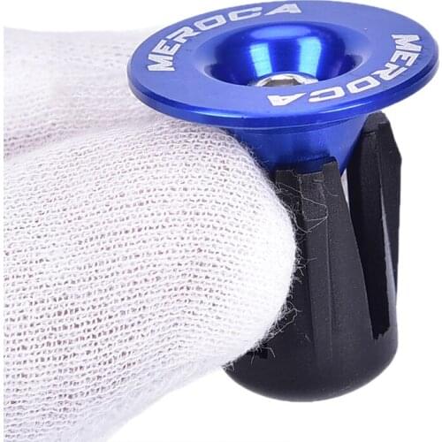 2 Pair MTB Bike Handlebar End Plug Road Mountain Bicycle Handlebar Grip Cap Aluminum Alloy Hand Bar End Cap Bike Part