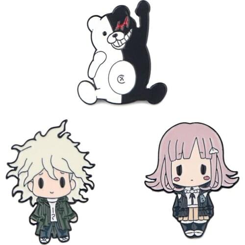 20pcs/lot G1307 Anime Badge Cartoon Enamel Brooches Cute Badges Collar Pins Backpack Shirt Brooch Gift For Kid Women Men